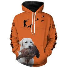 Load image into Gallery viewer, White Labs Pheasant Hunting Clothes, best personalized Upland hunting clothes, hunting gifts FSD3904