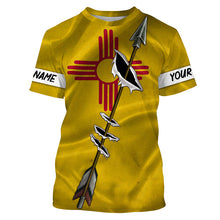 Load image into Gallery viewer, Archery Bow Hunting New Mexico flag custom Name 3D All over print Shirt, Personalized Archers Gifts FSD3540