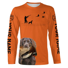 Load image into Gallery viewer, Boykin Spaniel Dog Pheasant Hunting Custom name Orange Shirts for Upland hunters FSD3953