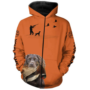 Boykin Spaniel Dog Pheasant Hunting Custom name Orange Shirts for Upland hunters FSD3953