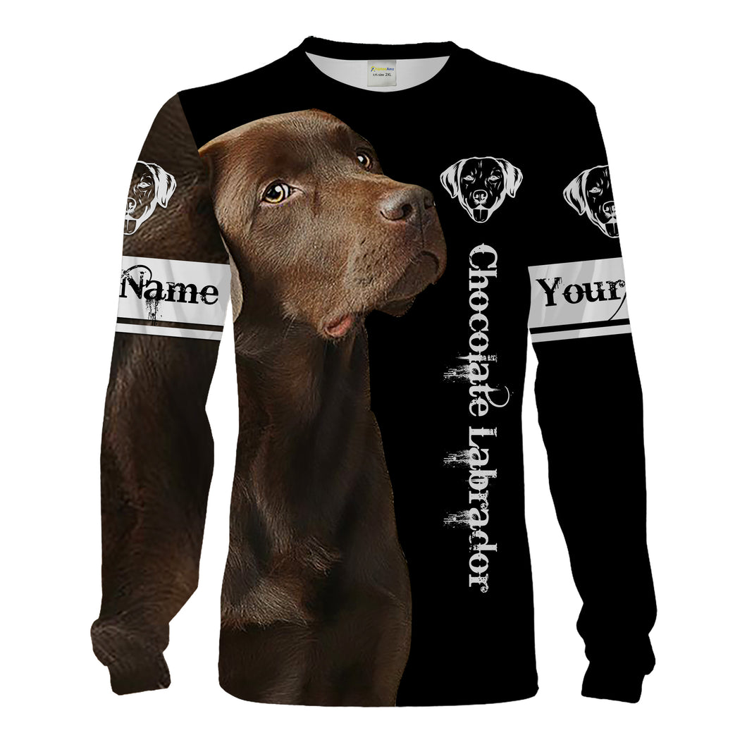 Chocolate Lab 3D All Over Printed Shirts, Hoodie, T-shirt Labrador Retriver Dog Gifts for Lab Lovers FSD2016