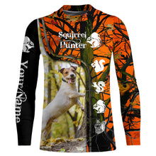 Load image into Gallery viewer, Squirrel Hunting Dogs Russell Terrier orange camo Custom Name 3D All over print Shirts, hunting gifts FSD3859