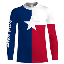 Load image into Gallery viewer, Personalized Texas Flag Performance Sun/UV Protection Shirts For Adult and Kid - Texas Gifts, Texas pride shirts FSD2187