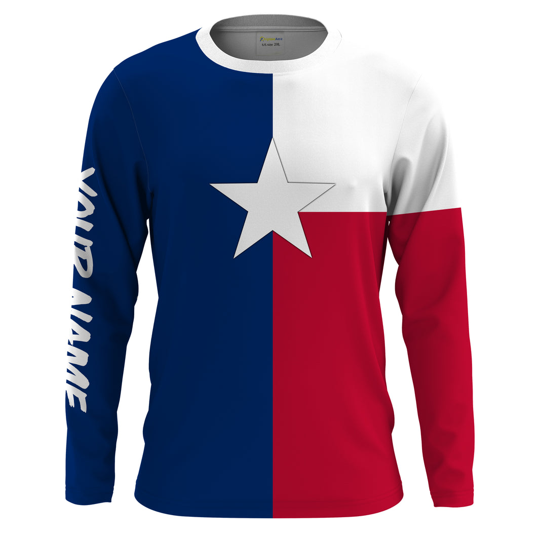 Personalized Texas Flag Performance Sun/UV Protection Shirts For Adult and Kid - Texas Gifts, Texas pride shirts FSD2187