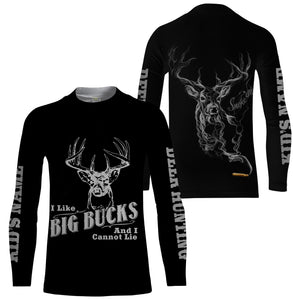 Smoke em Deer Hunting "I like big bucks and I cannot lie" Custom Name Hunting Shirts for Men, Women and Kid FSD2337