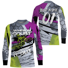 Load image into Gallery viewer, Custom Motocross Jersey UPF30+ Youth Men Women Dirt Bike Shirt Racing Long Sleeve Throttle It Out NMS1370