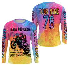 Load image into Gallery viewer, Motocross Mom Personalized Jersey UPF30+ Cool Dirt Bike Mom Racing Shirt Mother's Day Gift NMS1383