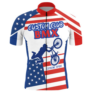 BMX Custom Cycling Jersey Mens Long&Short Sleeve US Bicycle Motocross American Bike Extreme Sport| NMS792