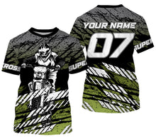 Load image into Gallery viewer, Supercross Jersey Custom Number &amp; Name Tire Track Motorcycle Riding Shirt Off-Road Dirt Bike Racing| NMS541