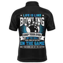 Load image into Gallery viewer, Men Flame Bowling Shirt Personalized Name Bowling Polo Short Sleeve Men Bowler Jersey NBP110
