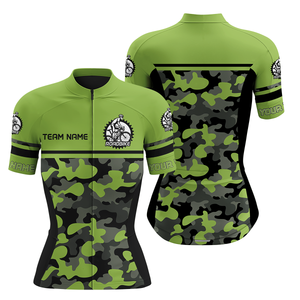 Camouflage Mens Womens Cycling Jersey Personalized Road Bike Bicycle Shirt Biking Riders NMS862