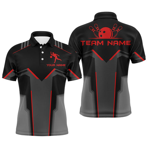 Custom Team Name Polo Bowling Shirt for Men, Bowlers Jersey Short Sleeves NBP28