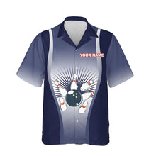 Load image into Gallery viewer, I&#39;m Going on Strike Hawaiian Bowling Shirt for Men Women Personalized Blue Bowlers Jersey NBH15