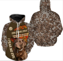 Load image into Gallery viewer, Chocolate Labrador Retriever Hoodie Shirt for Kid Adult| Custom Brown Camo Shirt for Chocolate Labrador Owner| JTSD365