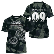 Load image into Gallery viewer, MTB Long Sleeve Jersey Mountain Biking Shirt for Adult Kid - Personalized Jersey for Cyclist Bike Rider JTS417