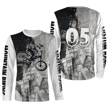 Load image into Gallery viewer, Mountain Biking Jersey Long Sleeve Hoodie Shirt for Adult Kid - Custom Jersey for Bike Rider Cyclist JTS422