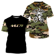 Load image into Gallery viewer, MTB Jersey Long Sleeve Hoodie Shirt, Camo Biking Cycling Shirt, Mountain Biking Shirt Biking Clothing| JTS445