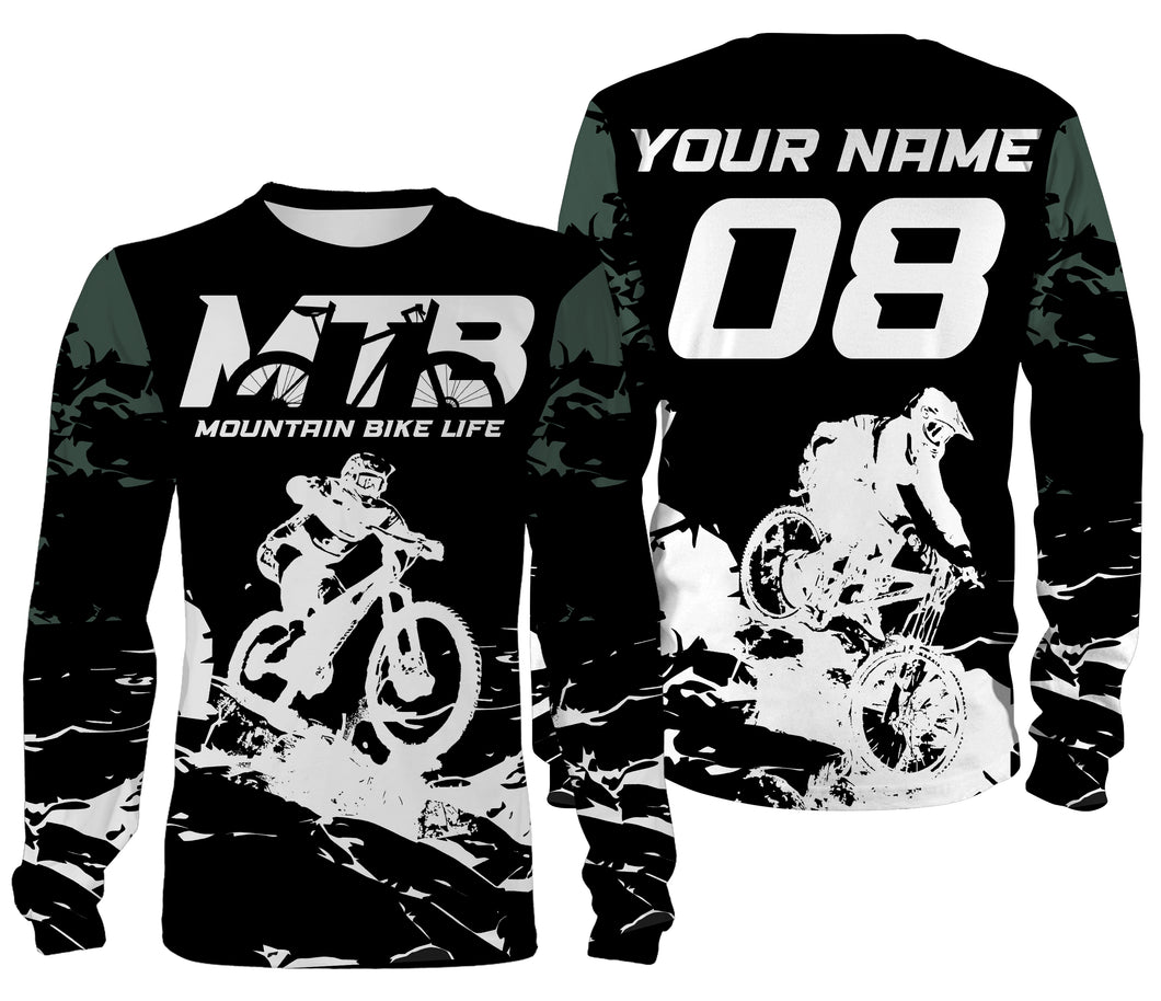 Mountain Biking Personalized Jersey All Over Print Shirt, MTB Jersey Cycling Shirt for Cyclist Bike Rider| JTS429