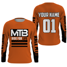 Load image into Gallery viewer, Mountain Bike Long Sleeve Jersey, Custom MTB Downhill Bike BMX Racing Cycling Shirt UV Protection| JTS494