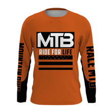 Load image into Gallery viewer, Mountain Bike Long Sleeve Jersey, Custom MTB Downhill Bike BMX Racing Cycling Shirt UV Protection| JTS494