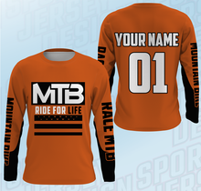 Load image into Gallery viewer, Mountain Bike Long Sleeve Jersey, Custom MTB Downhill Bike BMX Racing Cycling Shirt UV Protection| JTS494