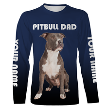 Load image into Gallery viewer, Pitbull 3D Full Printed Shirt for Men| Custom Faded Shirt for Pitbull Dad, Pitbull Lover| JTSD242