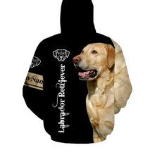 Load image into Gallery viewer, Labrador Retriever Hoodie, Custom Name 3D Dog Shirt for Men Women - JHD196