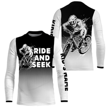 Load image into Gallery viewer, Personalized Mountain Biking Jersey, MTB Jersey All Over Print Long Sleeve Shirt for Cyclist Bike Rider JTS430