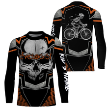 Load image into Gallery viewer, Skull Mountain Biking Jersey, MTB Jersey, Personalized Shirt for Cyclist, Biker Rider, Racing Cycling| JTS436