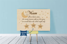 Load image into Gallery viewer, Personalized Canvas| Mum- Whole Night Sky Custom Children&#39;s Name Canvas Wall Art| Birthday Gifts for Her, Mother, Mom T171