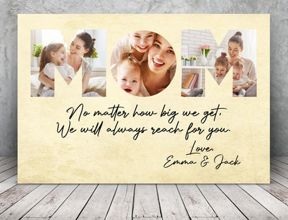 Personalized Canvas - Mom Custom Picture Canvas Wall Art Gift for Mom  T128