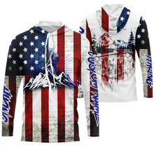 Load image into Gallery viewer, Best Gift for Hikers Mens Patriotic Shirts I Love Hiking Tshirt The Mountain T Shirts UV UPF 30+ |SP121