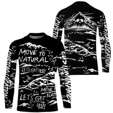 Load image into Gallery viewer, Personalized Hiking Shirts for Men, Funny Skull Mountain Hiking Shirts for Men, Women Hiking Shirt for Hikers SP16