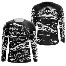 Load image into Gallery viewer, Personalized Hiking Shirts for Men, Funny Skull Mountain Hiking Shirts for Men, Women Hiking Shirt for Hikers SP16