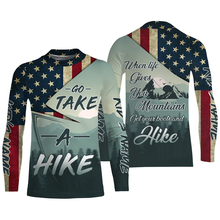 Load image into Gallery viewer, Personalized Name 3D Printed Shirt Take A Hike Patriotic Hiking Shirts for Men, Women, Hikers| SP39