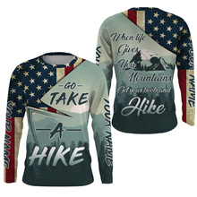 Load image into Gallery viewer, Personalized Name 3D Printed Shirt Take A Hike Patriotic Hiking Shirts for Men, Women, Hikers| SP39