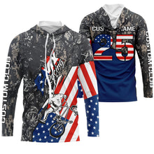 Load image into Gallery viewer, Camo American BMX cycling shirt Custom patriotic BMX racing jersey UPF30+ adult kid team racewear| SLC14