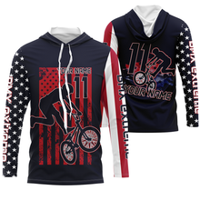 Load image into Gallery viewer, American BMX racing jersey Custom patriotic UPF30+ enduro riding gear Adult kid cycling shirt| SLC30