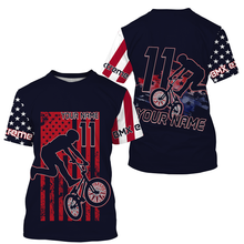 Load image into Gallery viewer, American BMX racing jersey Custom patriotic UPF30+ enduro riding gear Adult kid cycling shirt| SLC30