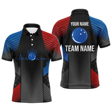 Load image into Gallery viewer, USA Bowling Shirt for Men Custom Bowling Team Jersey Men's Bowling Polo Shirt Bowling Gift BDT23