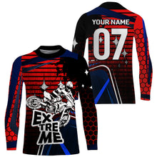 Load image into Gallery viewer, Custom Red Dirt Bike Jersey UPF30+ Kid Men Women Motocross Racing Shirt Extreme MX SX Off-Road PDT509