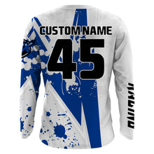 Load image into Gallery viewer, Personalized MX Dad Jersey UPF30+ Blue Dirt Bike Shirt Moto Dad Off-Road Motorcycle PDT494
