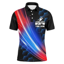 Load image into Gallery viewer, Bowling Polo Shirt Men Custom Bowling Shirt For Team Personalized Black Bowling Jerseys BDT09