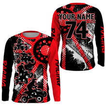 Load image into Gallery viewer, Custom ATV Motocross Jersey UPF30+ Red Quad Bike Shirt Men Kid Freestyle ATV MX Racing Off-Road PDT560
