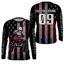 Load image into Gallery viewer, American Flag ATV Motocross Jersey UPF30+ Patriotic Quad Bike Shirt Off-Road Extreme ATV MX Racing PDT564