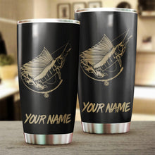 Load image into Gallery viewer, Marlin  fishing Tumbler Cup Customize name Personalized Fishing mug gift for fisherman - IPH945