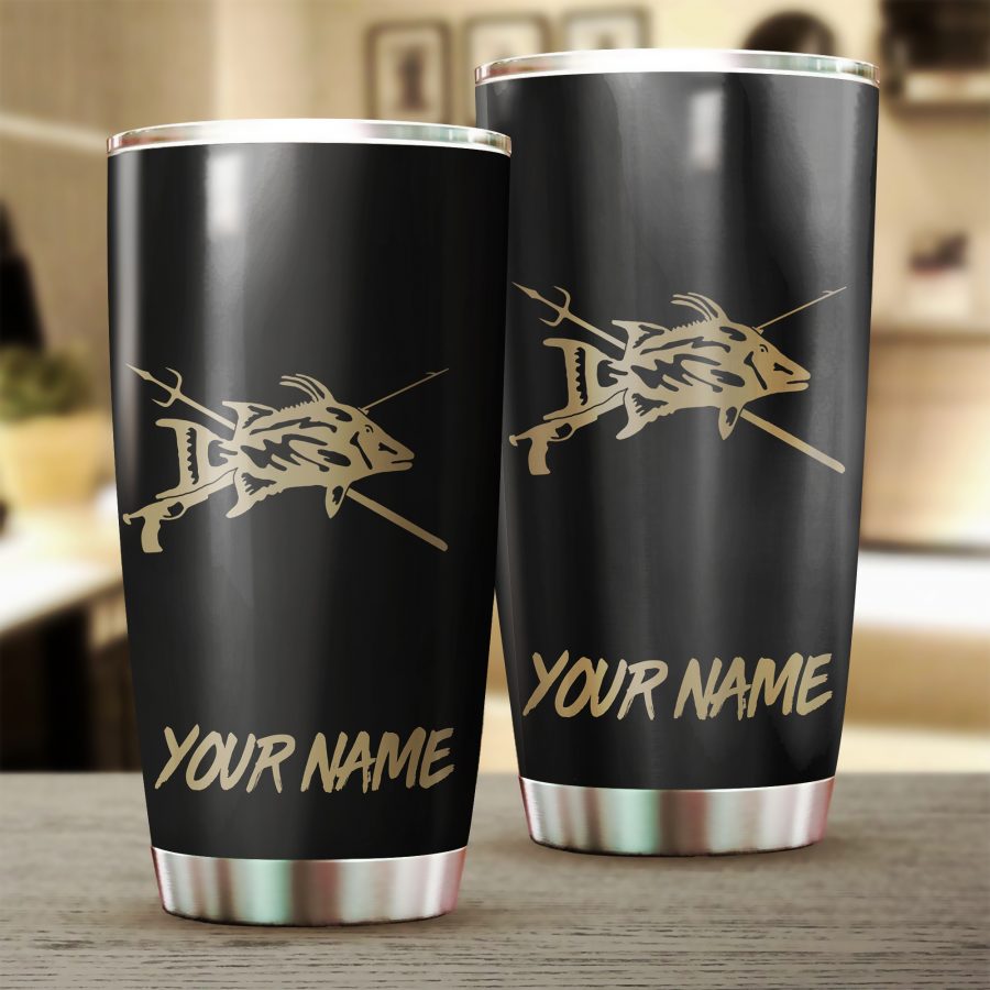 Hogfish Fishing Tumbler Cup Customize name Personalized Fishing gift for fisherman - IPH976
