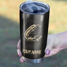 Load image into Gallery viewer, Lake Sturgeon Fishing Tumbler Cup Customize name Personalized Fishing gift for fisherman - IPH978