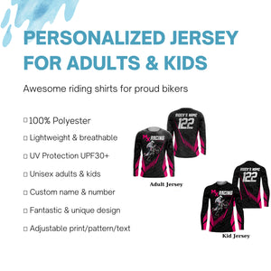 Custom Motocross Jersey MX Racing UPF30+ Dirt Bike Number and Name Adult&Kid Off-Road Motorcycle| NMS1319