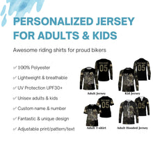 Load image into Gallery viewer, Love Live Ride Camo MTB jersey kids youth UPF30+ mountain bike shirt men cycling jersey boy girl| SLC262